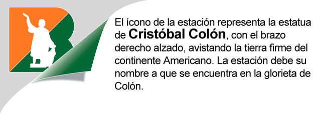 Estación 
Glorieta de Colór L7 transbordo 4 ruta sur